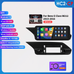 Hizpo Octa Core 2 Din Automobilio Radijas Palaikantis Carplay Android Auto I&scaron;manusis RDS Mercedes Benz W212 E Klasės:E200 E230 E260 E300 S212 2015-2016 NTG5.0 HC2 2G 32G