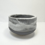 Mino Keramikos Matcha Dubenėlis Chawan &Scaron;viežias Sniegas Pagaminta Japonijoje M pilka spalva