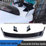 Universalus Juodas ABS GT Galinis Spoileris Sedano Tipo Automobiliams Unpainted