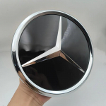 185mm chromuota juoda veidrodinė automobilio grotelių žvaigždės emblema priekinių grotelių logotipas Mercedes Benz CLA W117 W118 GLA X156 priedams GLA 2015-19
