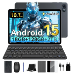 TABWEE T80 rinkinys Android 15 6 GB RAM 128 GB ROM plan&scaron;etė 10,1 colio 1280x 800 FHD ekranas PC plan&scaron;etė pilka