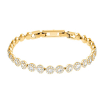 Swarovski kristalų apyrankė Moteri&scaron;kos apyrankės Auksinė 5505469 Box (Random Color)