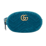 Gucci GG Marmont dygsniuota aksominė juosmens rankinė Mėtinės mėlynos spalvos Kasdienė vakarėliui 476434-9FRDT-4462 Basic Set (Bag+Dust Bag)