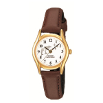 CASIO - Laikrodis ant rie&scaron;o - LTP-1094Q-7B9RJH - Kolekcijos laikrodis Ruda Moteri&scaron;kas - Ruda, Moteri&scaron;kas - Atsparus vandeniui brown