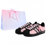 Adidas Originals SUPERSTAR Atsparūs trinčiai Atsparūs trinčiai Žemi Kateboardo Batai Moteri&scaron;ki Rožiniai EG4959(Team1065-) 39⅓ white