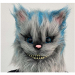 Balta Juoda Katė Gyvūno Galvos Kaukė Latekso Kostiumas Helovinas Cosplay &Scaron;alis Persian Cat