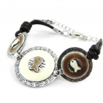 Les Tr&eacute;sors De Lily [D9668] - Bracelet Cr&eacute;ateur 'Thalassa' Beige Marron smėlis