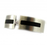 Bague Acier 'Tony' Noir Acier 60