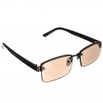 Unisex skaitymo akiniai Crystal Half Edge Office akiniai skaitymui saulės akiniai +2.0 ruda