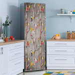 39 pasirinkimo stiliai Gėlės Peizažas &Scaron;aldytuvas Lipdukas Nulupamas Neper&scaron;lampamas Dviejų durų &scaron;aldiklio Spintelės Dekoras Meninė freska 60x180cm(not cut)