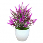 &Scaron;iuolaikinės dirbtinės bonsai tikrovi&scaron;kos i&scaron;vaizdos, atsparios oro sąlygoms, daugkartinio naudojimo violetinė/raudona