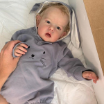 75CM/55CM 3D Odos rankų dažai Mink&scaron;tas silikoninis Reborn Baby Boy lėlės žaislas mergaitei audinys Kūnui tikrovi&scaron;kas &scaron;viesiaplaukis didelis mažylis Art Bebe 75CM