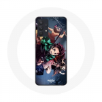 Coque pour Samsung Galaxy A13 4G / A13 4G Lite Tanjiro Nezuko et Inosuke Slayer Kimetsu no Yaiba Manga