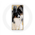 Coque pour Xiaomi Redmi Note 10 Pro &Eacute;pagneul japonais Noir et Blanc Race de chiens