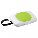 Drėgnų servetėlių dėžutė su pakabinamu lankeliu Ne&scaron;iojamas dulkėms atsparus kelioninių servetėlių laikiklis kūdikių drėgnų audinių dozatorius Lauko servetėlių dėklas kūdikių servetėlių konteineris žalia