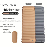 Naujas 10 cm storio miego kilimėlis, itin lengvas savaime prisipučiantis oro pagalvė, sujungiamas lovos kilimėlis, paplūdimio pikniko kilimėlis, kempingo palapinės oro pagalvė tamsiai pilka spalva