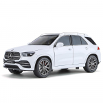 1/24 Benz GLE350 GLE SUV Lydinio Automobilis Diecastai ir Žaislinės Transporto Priemonės Automobilio Modelis Garsas ir &Scaron;viesa Atgal Traukiamas Automobilis Žaislai Vaikams Dovanos balta