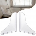 3mm thick Acrylic Splash-proof Nail-free Waterproof Baffle Bathtub Washbasin Cover Sink Protective Baffle One Size