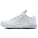 Air Jordan 11 CMFT Low Balti Ledo Mėlyni Moteri&scaron;ki Sportbačiai Futbolo Pilki DV2629-140 35.5