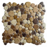 1 vnt. 30x30 cm keraminės akmenukų mozaikinės plytelės baseinams, tvenkiniams, vonios kambariams, neslystančios, atsparios dėvėjimuisi grindų ir sienų dekoravimo plytelių lak&scaron;tas 1Piece -30x30cm