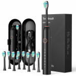Sonic Elektrinis IPX7 6 Apima 8 Keičiamas Laikymo Automatinis T2 Dantų &Scaron;epetėlis, &Scaron;oninis Sūpavimas, Atsparus Vandeniui, Režimai, &Scaron;epetėliai, Įkraunamas, Dėklas, 2 Minutės