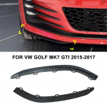 Automobilio priekinio buferio lūpa Apatinis spoileris Oro deflektoriaus vožtuvo apdaila, skirta Volkswagen VW Golf MK7 GTI 2015 2016 2017 5GG8059039B9 juoda