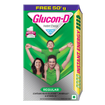 Glucon-D įprastas su 3 privalumais: energija, atsistatymas ir imunitetas, papildymas 450 g ( Gaukite 50 g papildomai nemokamai )