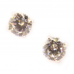Les Tr&eacute;sors De Lily [L5024] - Boucles argent 'Essentiel' blanc 5 mm balta