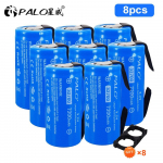 Palo 32700 7200 mAh įkraunama baterija 3,2 V lifepo4 baterija Geležies fosfato didelės galios maksimalaus nuolatinio i&scaron;sikrovimo baterijos 8PCS