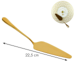 Les Tr&eacute;sors De Lily [A3682] - Pelle &agrave; tarte 'Cl&eacute;opatra' dor&eacute; - 22x5 cm auksas