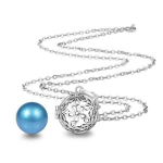 Bola de grossesse cage p&eacute;tales de fleurs et boule bleue