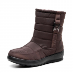 Sniego batai Moteri&scaron;ki batai Tvirti laisvalaikio batai Moteri&scaron;ki žieminiai batai su užtrauktuku &Scaron;ilti kailiniai apvalūs moteri&scaron;ki batai