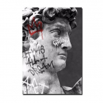 Dovydo skulptūra Statula Aliejinė tapyba Modernus grafiti meno plakatas ir spausdintas svetainės sienos paveikslas 21cm&times;30cm NoFrame