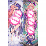 Anime Genshin Impact Raiden Ei Yae Miko Dakimakura Apkabinantis kūno pagalvės užvalkalo užvalkalas pagalvės užvalkalas pagalvėlė patalynė namų dekoras