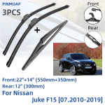 Skirta Nissan Juke F15 07.2010-2019 Priekiniai galiniai valytuvai &Scaron;epečiai Pjovimo priedai J Kablys 2011 2012 2013 2014 2015 2016 2017 2018 m.