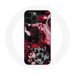Dėklas, skirtas iPhone 14 Pro Demon Slayer Tanjiro Nezuko Attack Combat - Maniacase