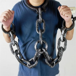 Realisti&scaron;ki plastikiniai antrankiai Helovinui - Patvarūs, reguliuojami, patogūs - Puikiai tinka cosplay ir namų su vaiduokliais dekoravimui Hand head chain