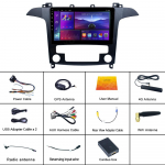 REAKOSOUND Android automobilinis radijas, skirtas Ford S Max S-MAX 2007 2008 AT automobilio radijas Multimedijos vaizdo grotuvas Navigacija GPS stereofoninė sistema Auto Android 2 Din 8-core 6+128