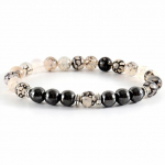 Strand apyrankė vyrų mados rankų darbo 8 mm matinis karoliukas hematito akmens apyrankė vyrams papuo&scaron;alai dovana Pulsera Hombre