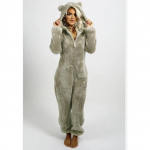 Fashion Onesies Fleece mieguisti kombinezonai plius dydžio gobtuvų komplektai Moterų pižamos Suaugusiems žiemai &Scaron;iltos pižamos Moterys XXL