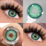 EYESHARE 2Pcs/Pair NICOSIA Series Contact Lenses Annual Green Lens 14.2mm Blue Eye Lenses Fashion Cosmetic Pupils