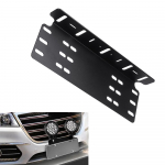 Universalus aliuminio lydinio priekinio buferio valstybinio numerio laikiklis 4x4 LED darbinei &scaron;viesos juostai, važiavimo žibintui, rūko žibintų laikiklis CHINA