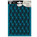 Pochoir 3D - Feuilles pattern