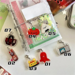 1 vnt. Y2k Kawaii japoni&scaron;ko Showa vintažinio ankstyvo stiliaus maisto pakabukas užra&scaron;ų knygelei, albumui, dienora&scaron;čiui, albumui, DIY dekoravimui, mieli aksesuarai 01