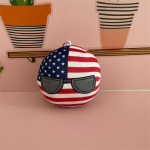 10cm Polandball pliu&scaron;inis žaislas JK Ukraina Vokietija Countryball i&scaron;kam&scaron;a lėlė dekoracija 10cm