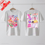 Saja Boys Kpop Demonų Medžiotojai Dvipusiai Medvilniniai Mar&scaron;kinėliai Huntrix Demonų Medžiotojų Merčas Jinu Saja Mar&scaron;kinėliai Abby Paslaptingas Romantika Kūdikis Saja 2XL