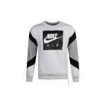Nike Air Crew Fleece Spalvotas Džemperis Vyri&scaron;ki Vir&scaron;utiniai Drabužiai &Scaron;viesiai Pilkas 928636-051 XL