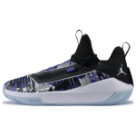 Air Jordan Jumpman Hustle PF Tamsiai bordo vyri&scaron;ki sportbačiai violetiniai balti juodi AQ0394-500 44 black