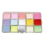 ENN LLC Chirimen rinkinys su gėlių amatais 14 10 lapų kiekvieno Chirimen audinio, paruo&scaron;tas pagrindas, skiautės, spalvos, (Tvirtas rinkinys)