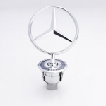 1 vnt. 44 mm automobilio variklio dangčio emblema Priekinio gaubto priedai Mercedes Benz AMG W204 W205 W203 W211 W212 W213 W201 W210 W124